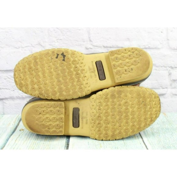 LL Bean Brown Leather 8" Lace Up Flannel Lined Duck Boots Size 10 M - Picture 10 of 10